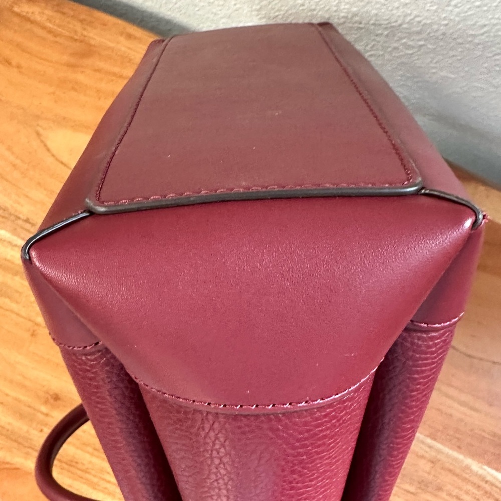 Michael Kors Reed Small Belted Satchel in Dark Cherry - Picture 6 of 7